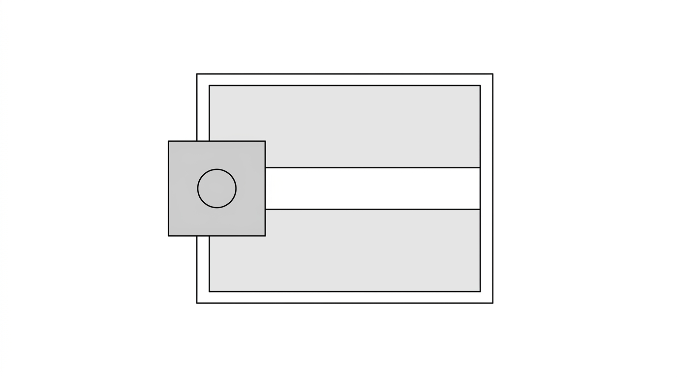 Abstract illustration of a product page content layout